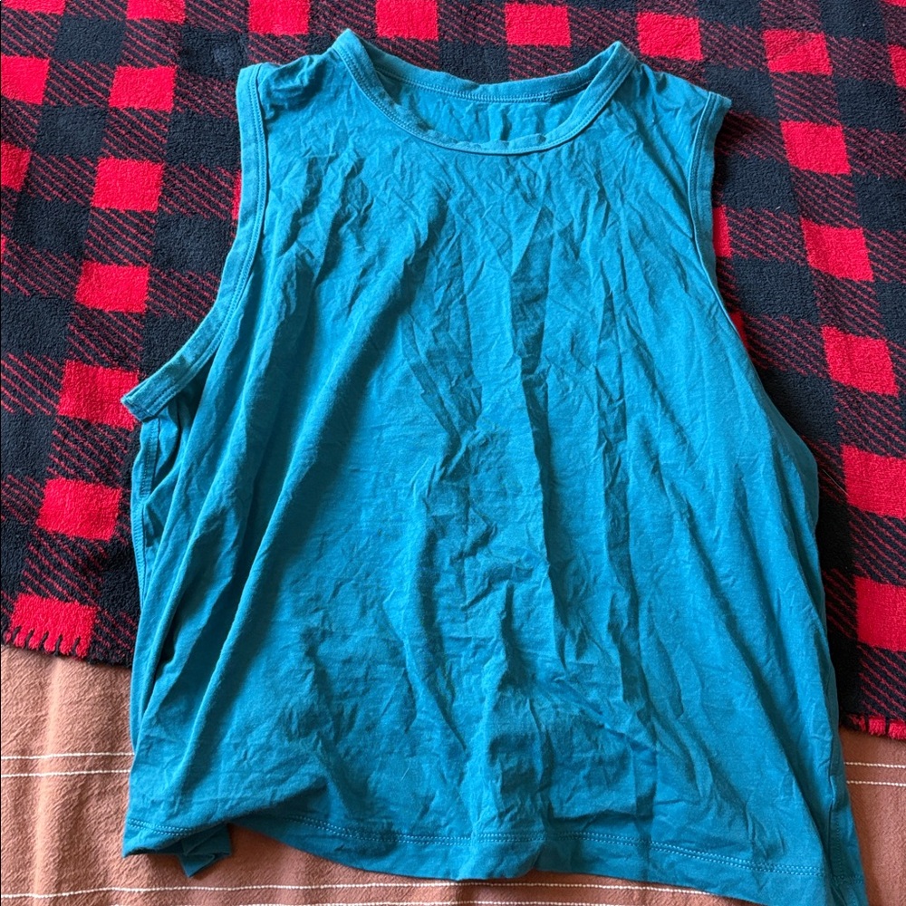 Sleeveless Teal Women's Top